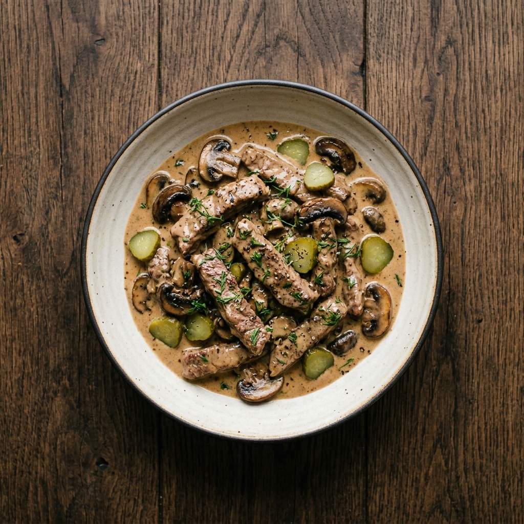 Boeuf Stroganoff de Luxe