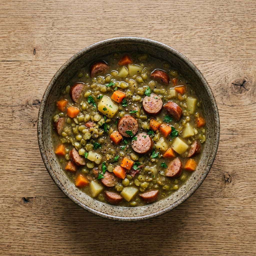 Erbseneintopf nach Bundeswehrrezept
