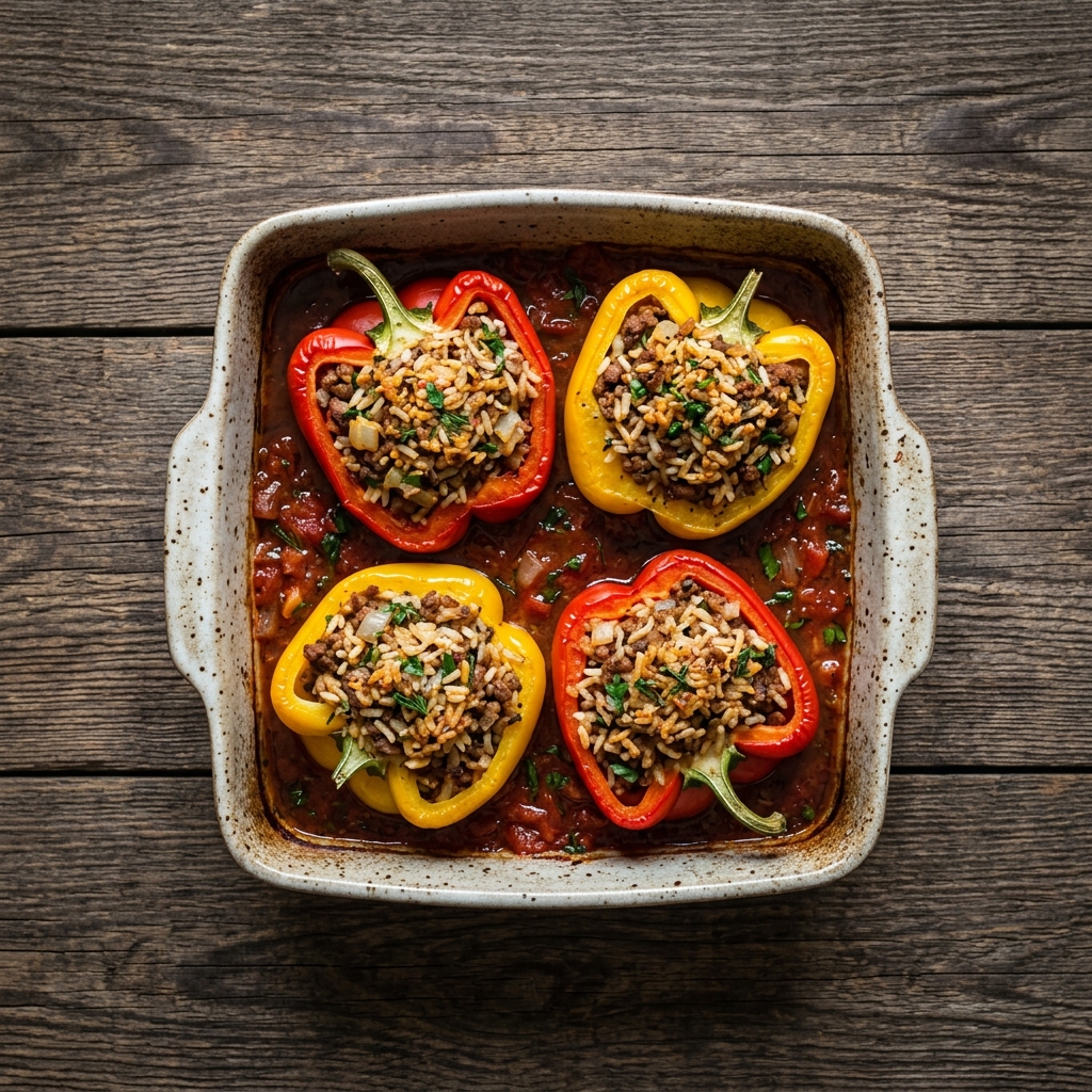Gefüllte Paprika nach Uroma Susanne