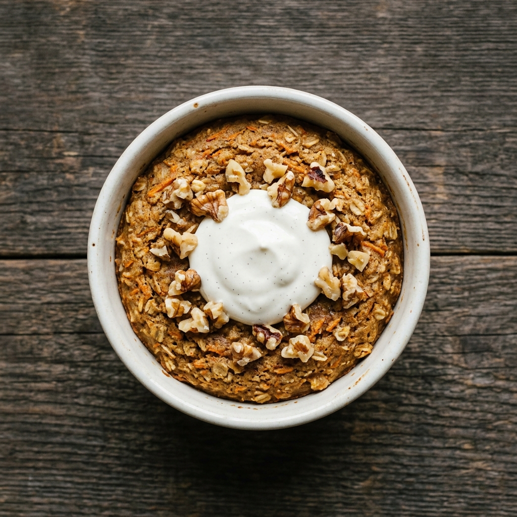 High Protein Carrot Cake Baked Oats