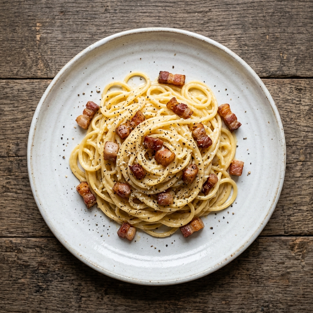 Koelkasts Spaghetti Carbonara