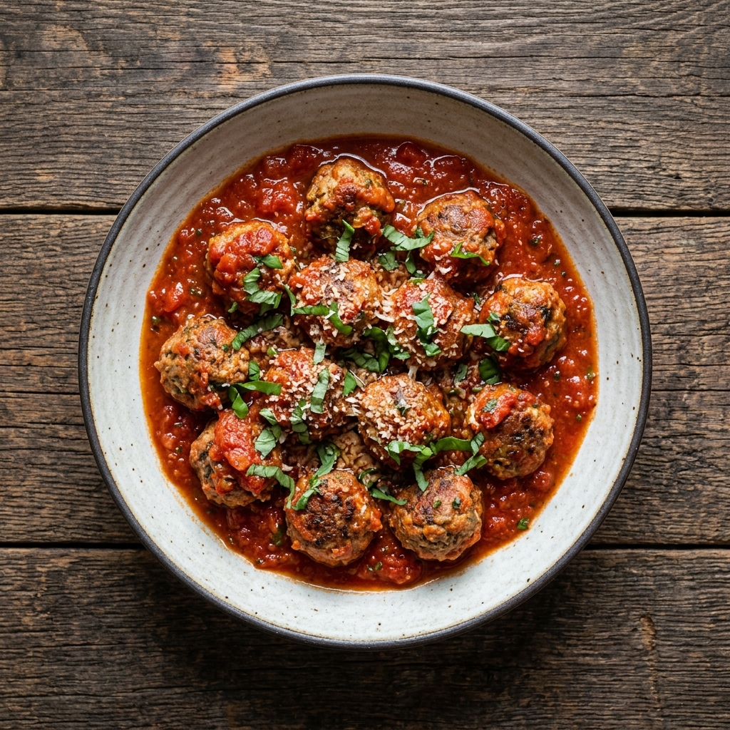 Salsiccia-Meatballs in Tomatensauce